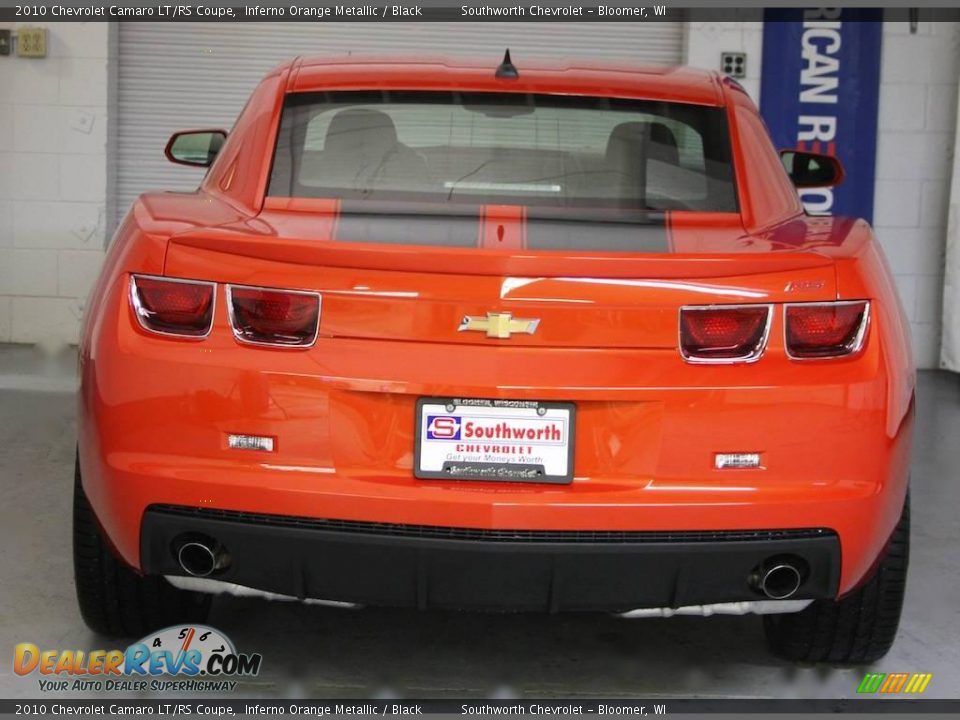 2010 Chevrolet Camaro LT/RS Coupe Inferno Orange Metallic / Black Photo #3