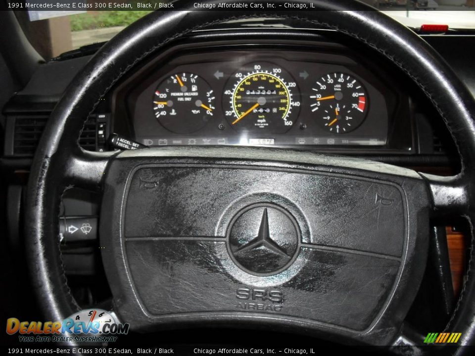 1991 Mercedes-Benz E Class 300 E Sedan Black / Black Photo #11