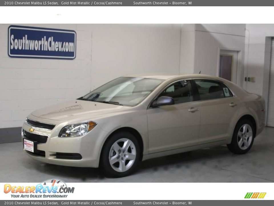 2010 Chevrolet Malibu LS Sedan Gold Mist Metallic / Cocoa/Cashmere Photo #1