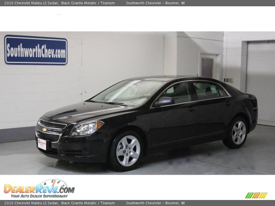 2010 Chevrolet Malibu LS Sedan Black Granite Metallic / Titanium Photo #1