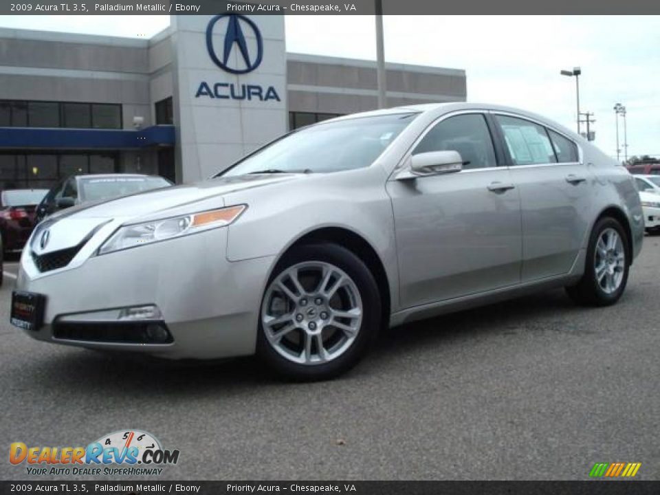 2009 Acura TL 3.5 Palladium Metallic / Ebony Photo #2