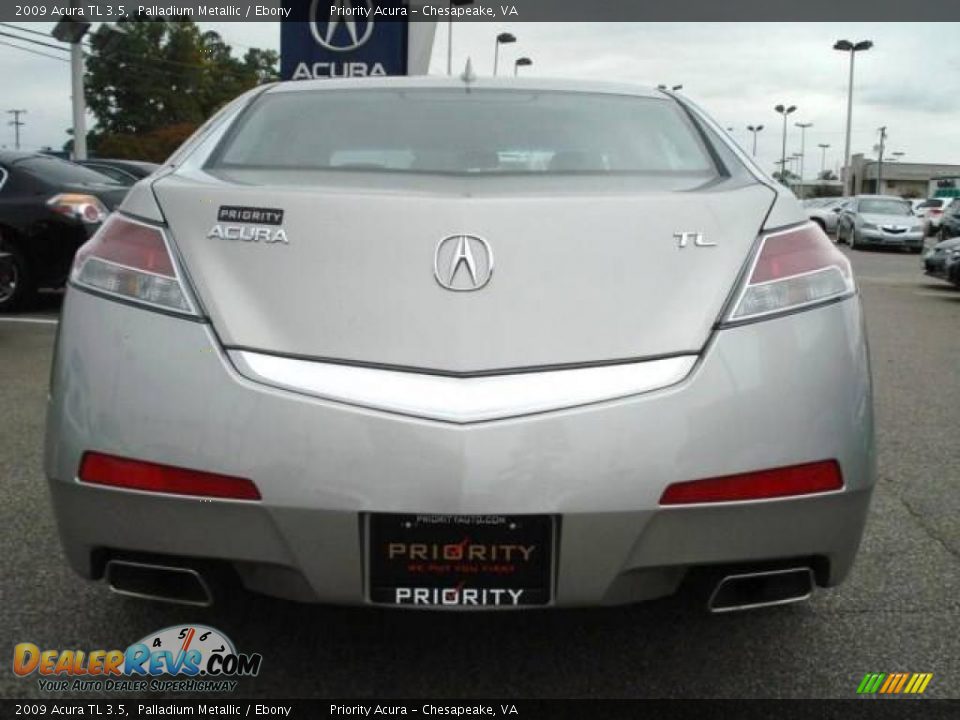 2009 Acura TL 3.5 Palladium Metallic / Ebony Photo #5
