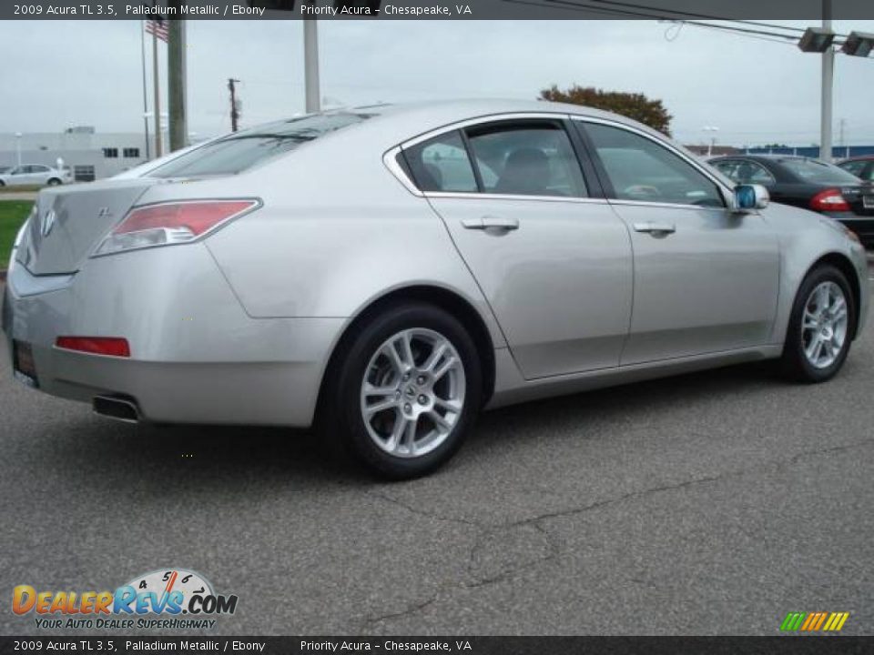 2009 Acura TL 3.5 Palladium Metallic / Ebony Photo #6