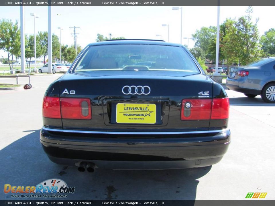 2000 Audi A8 4.2 quattro Brilliant Black / Caramel Photo #4