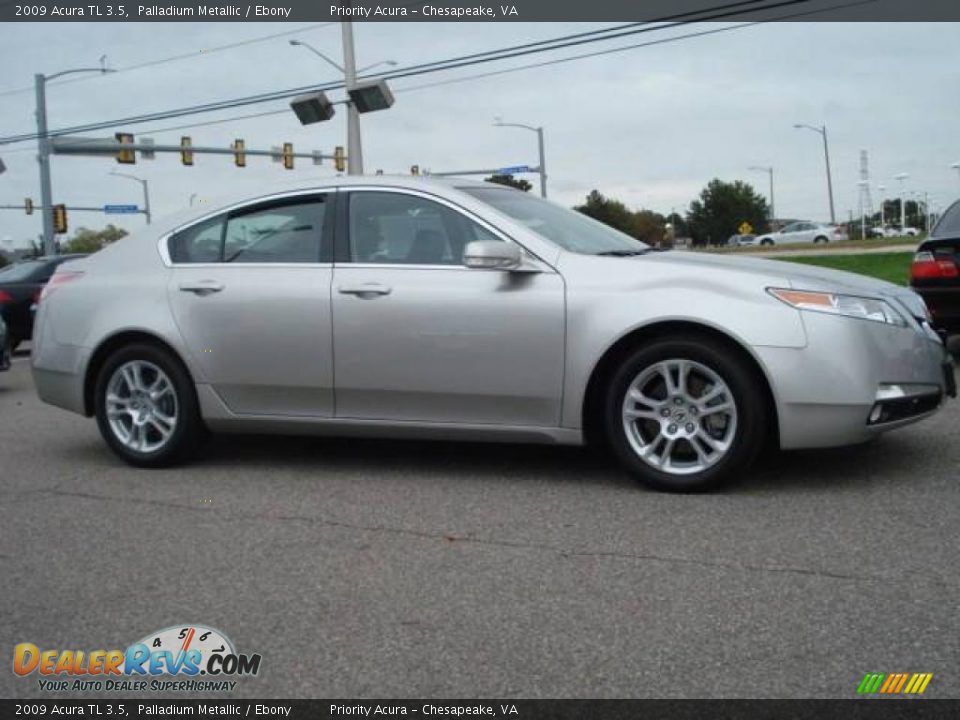 2009 Acura TL 3.5 Palladium Metallic / Ebony Photo #7