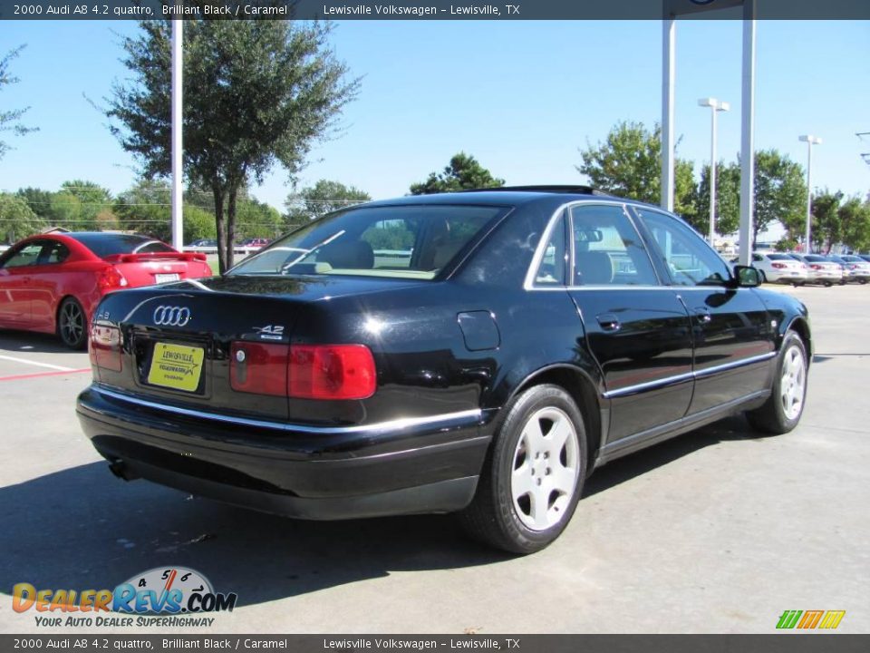 2000 Audi A8 4.2 quattro Brilliant Black / Caramel Photo #5