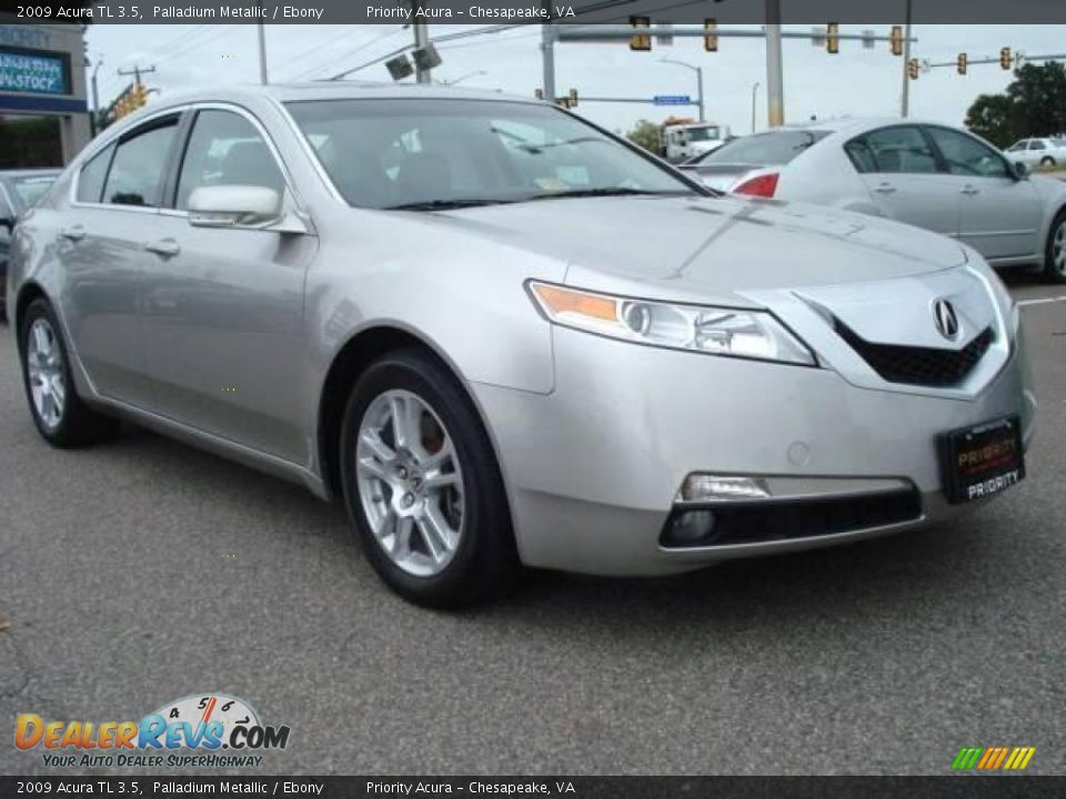 2009 Acura TL 3.5 Palladium Metallic / Ebony Photo #8