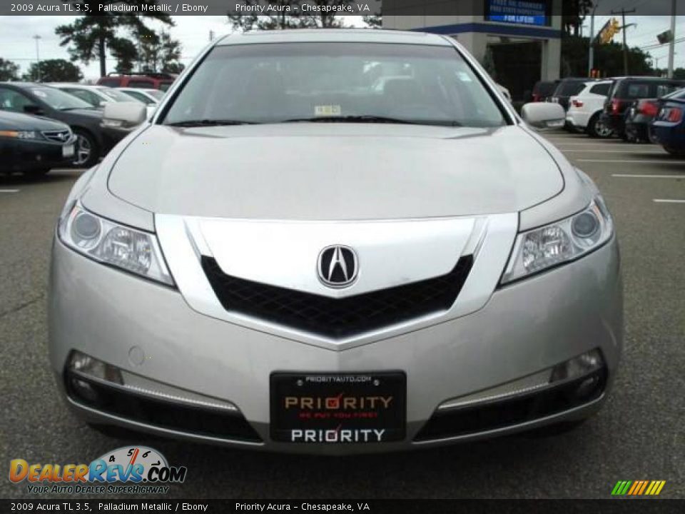 2009 Acura TL 3.5 Palladium Metallic / Ebony Photo #9