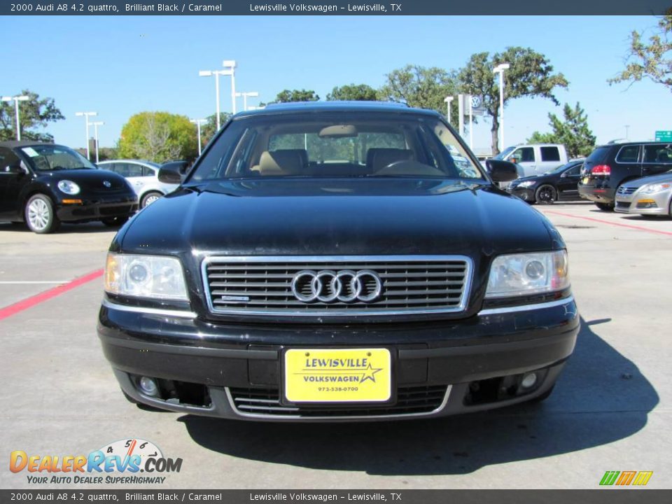 2000 Audi A8 4.2 quattro Brilliant Black / Caramel Photo #8
