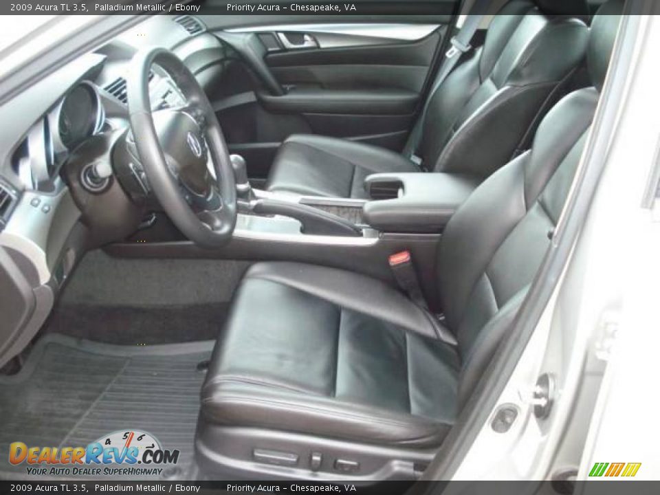 2009 Acura TL 3.5 Palladium Metallic / Ebony Photo #10