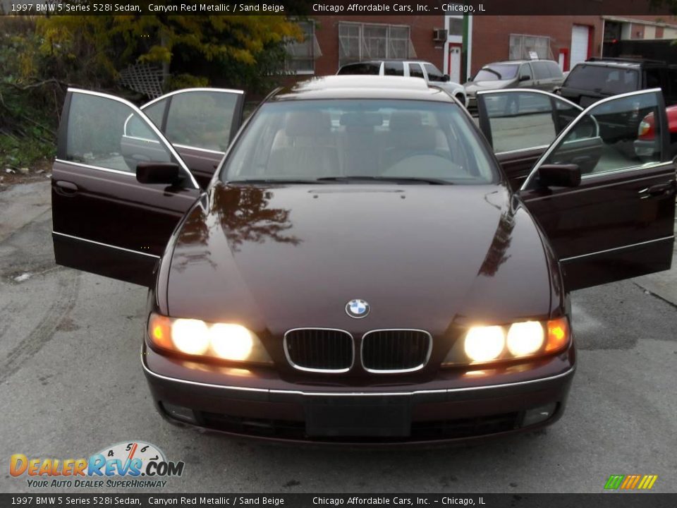 1997 BMW 5 Series 528i Sedan Canyon Red Metallic / Sand Beige Photo #1