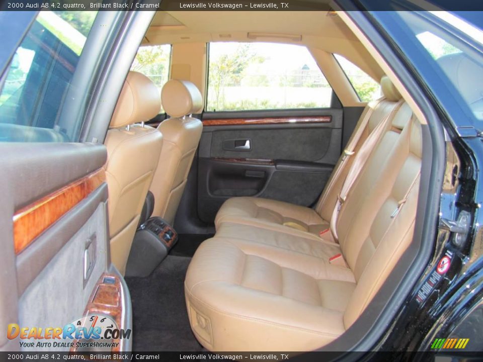 2000 Audi A8 4.2 quattro Brilliant Black / Caramel Photo #12