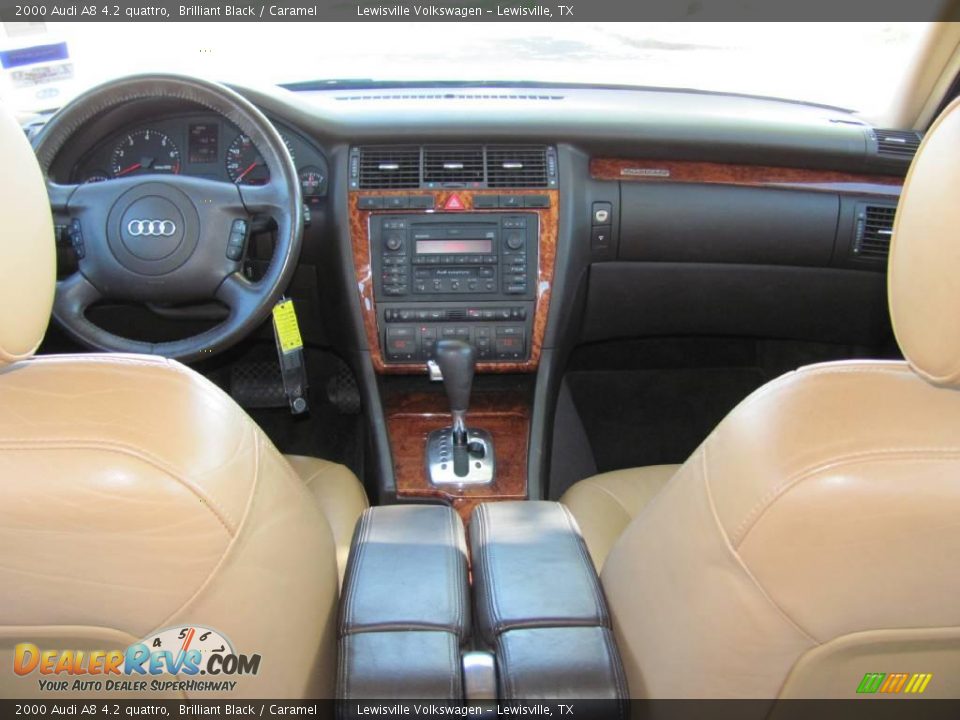 2000 Audi A8 4.2 quattro Brilliant Black / Caramel Photo #13