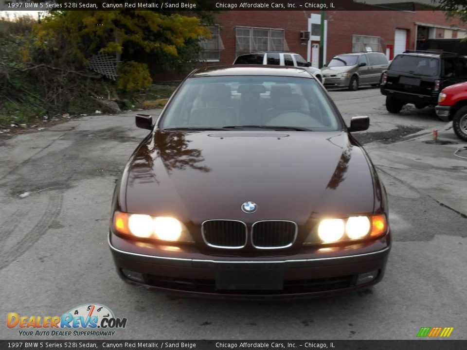 1997 BMW 5 Series 528i Sedan Canyon Red Metallic / Sand Beige Photo #2