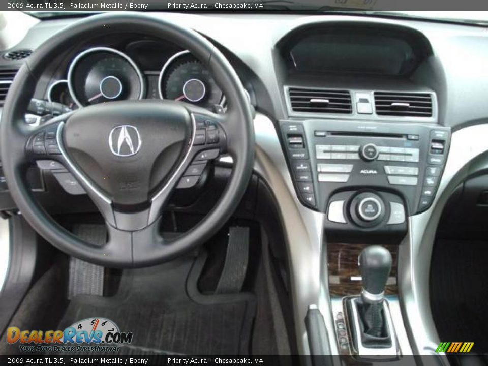 2009 Acura TL 3.5 Palladium Metallic / Ebony Photo #13