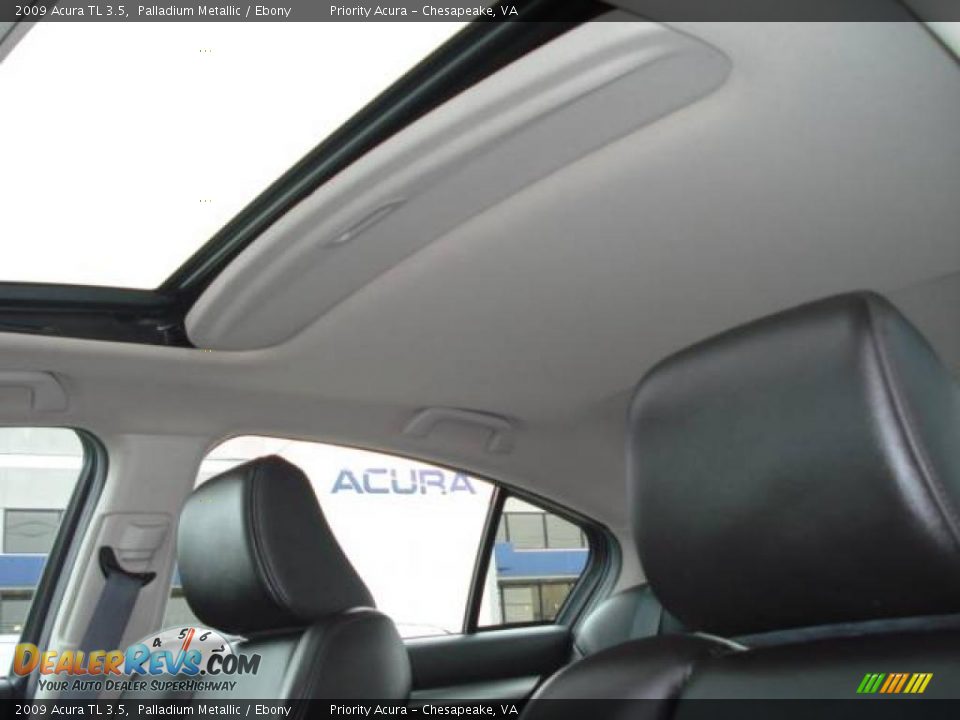 2009 Acura TL 3.5 Palladium Metallic / Ebony Photo #14