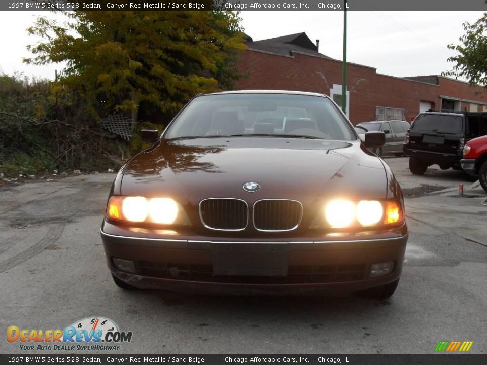 1997 BMW 5 Series 528i Sedan Canyon Red Metallic / Sand Beige Photo #3