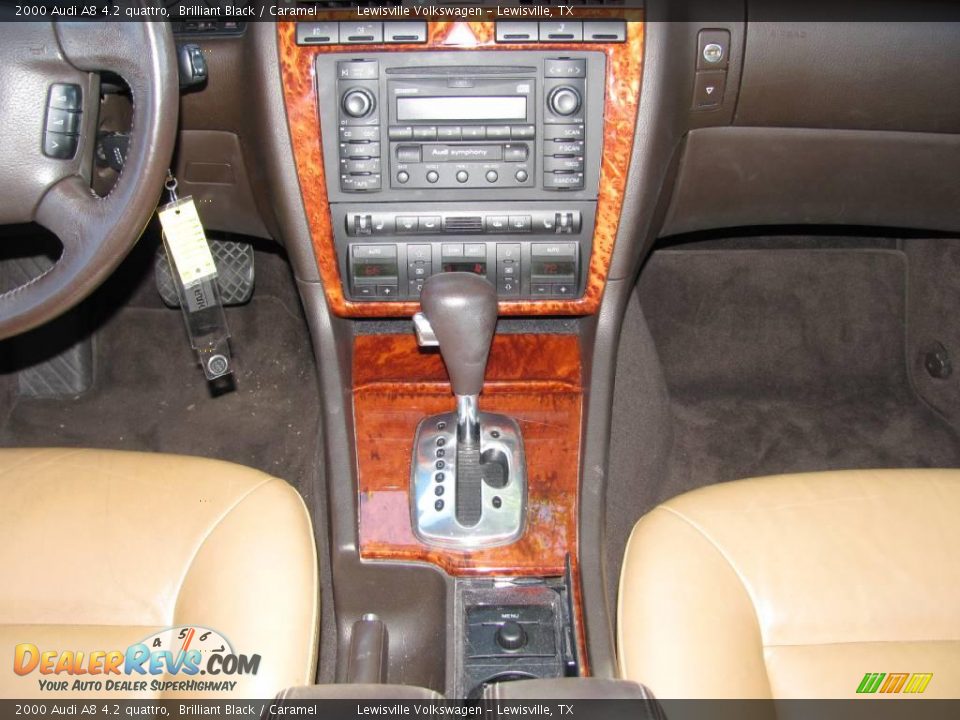2000 Audi A8 4.2 quattro Brilliant Black / Caramel Photo #16