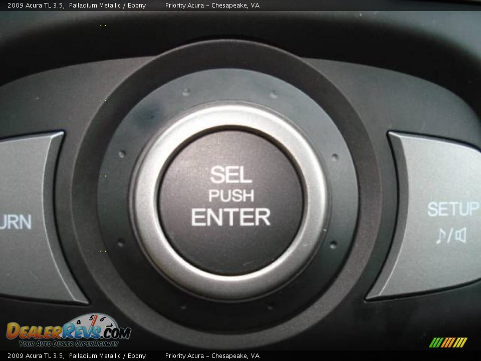 2009 Acura TL 3.5 Palladium Metallic / Ebony Photo #16