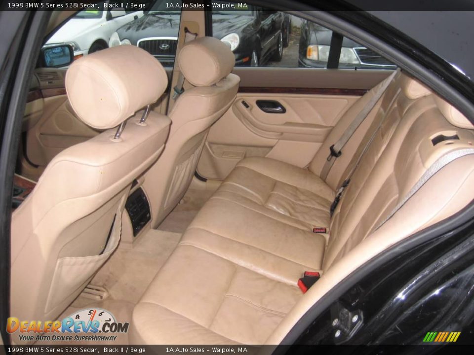 1998 BMW 5 Series 528i Sedan Black II / Beige Photo #4