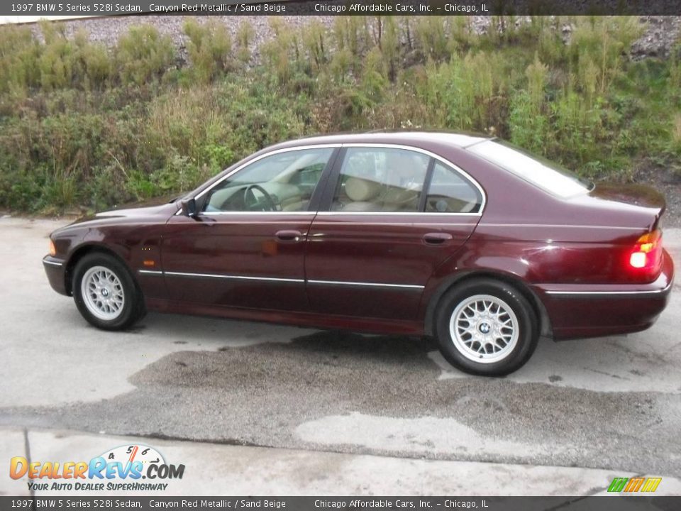 1997 BMW 5 Series 528i Sedan Canyon Red Metallic / Sand Beige Photo #8