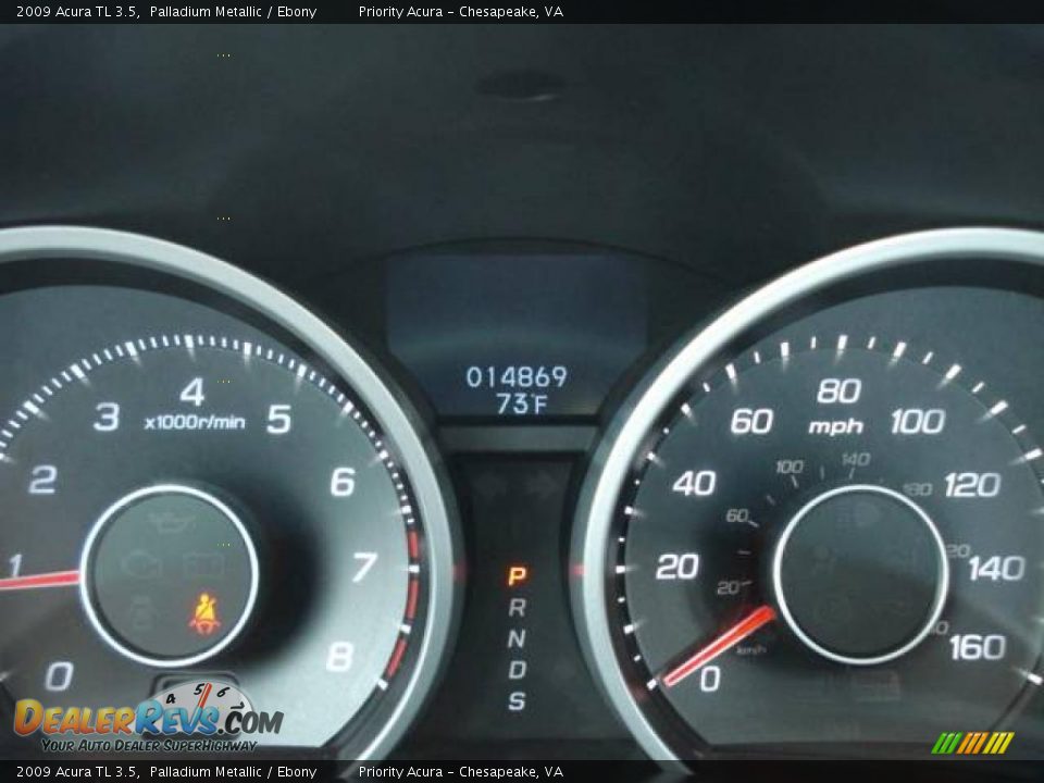 2009 Acura TL 3.5 Palladium Metallic / Ebony Photo #21
