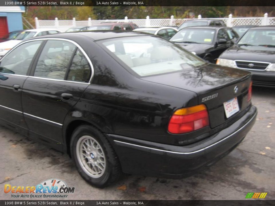 1998 BMW 5 Series 528i Sedan Black II / Beige Photo #10