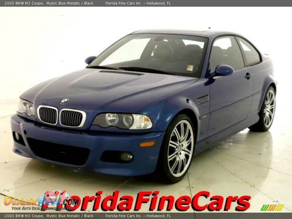 2003 BMW M3 Coupe Mystic Blue Metallic / Black Photo #1