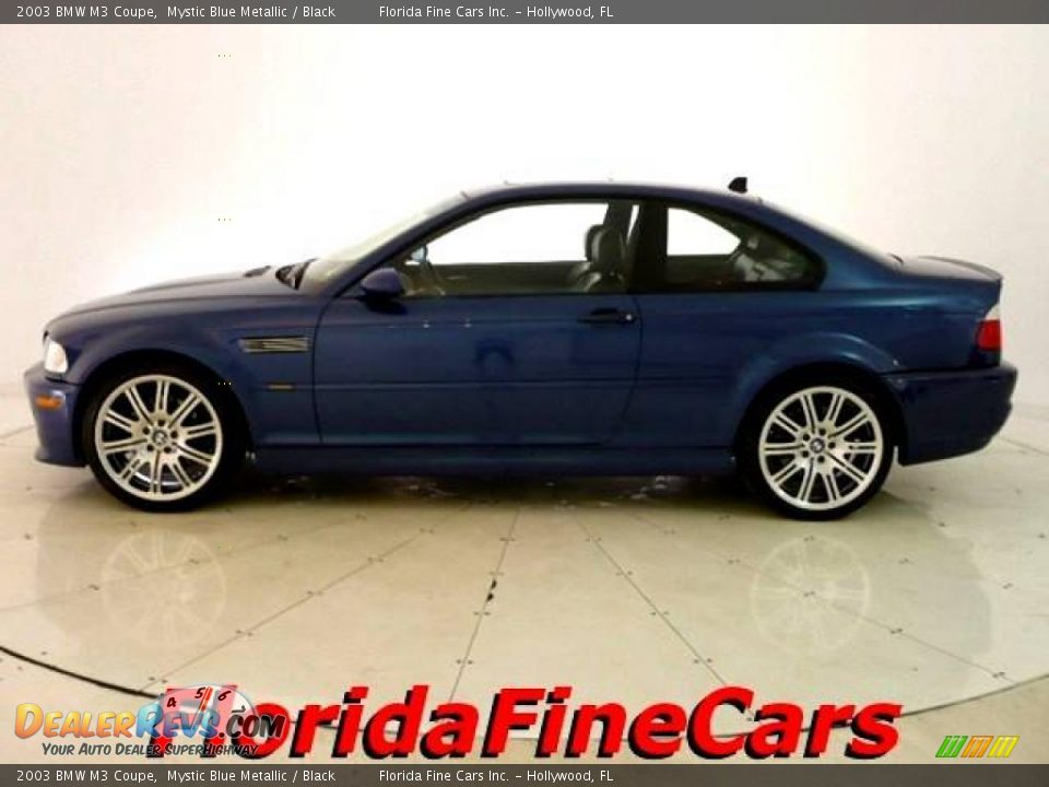 2003 BMW M3 Coupe Mystic Blue Metallic / Black Photo #3