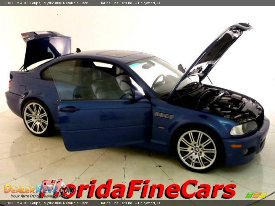 2003 BMW M3 Coupe Mystic Blue Metallic / Black Photo #7