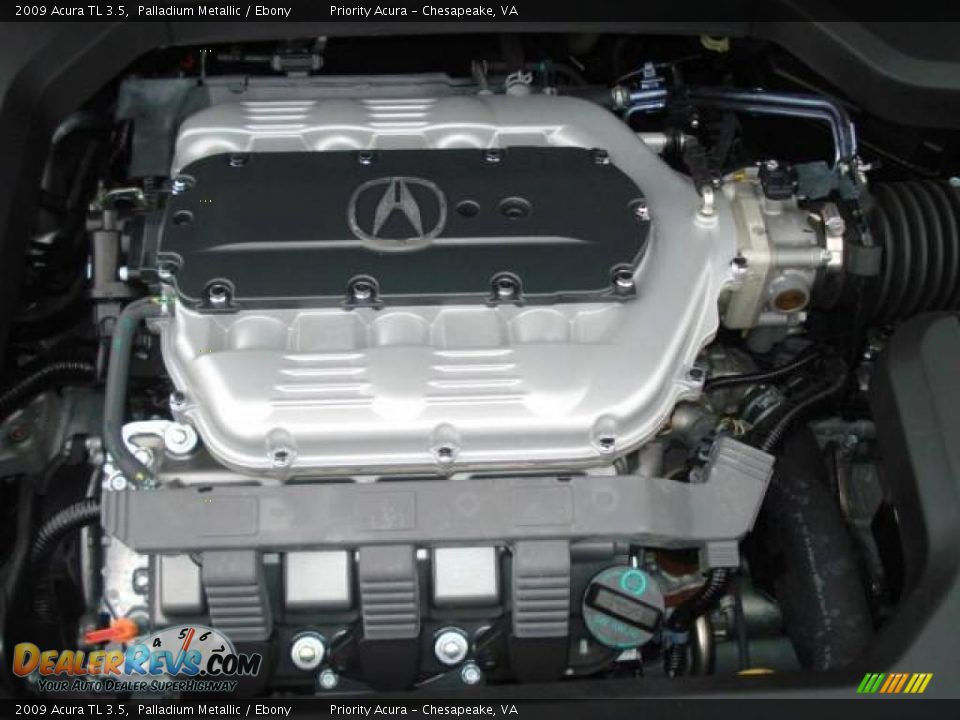 2009 Acura TL 3.5 Palladium Metallic / Ebony Photo #28