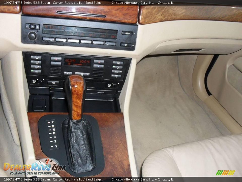 1997 BMW 5 Series 528i Sedan Canyon Red Metallic / Sand Beige Photo #21