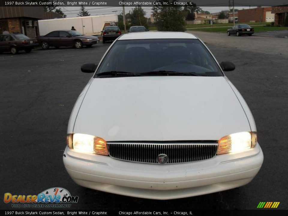 1997 Buick Skylark Custom Sedan Bright White / Graphite Photo #1