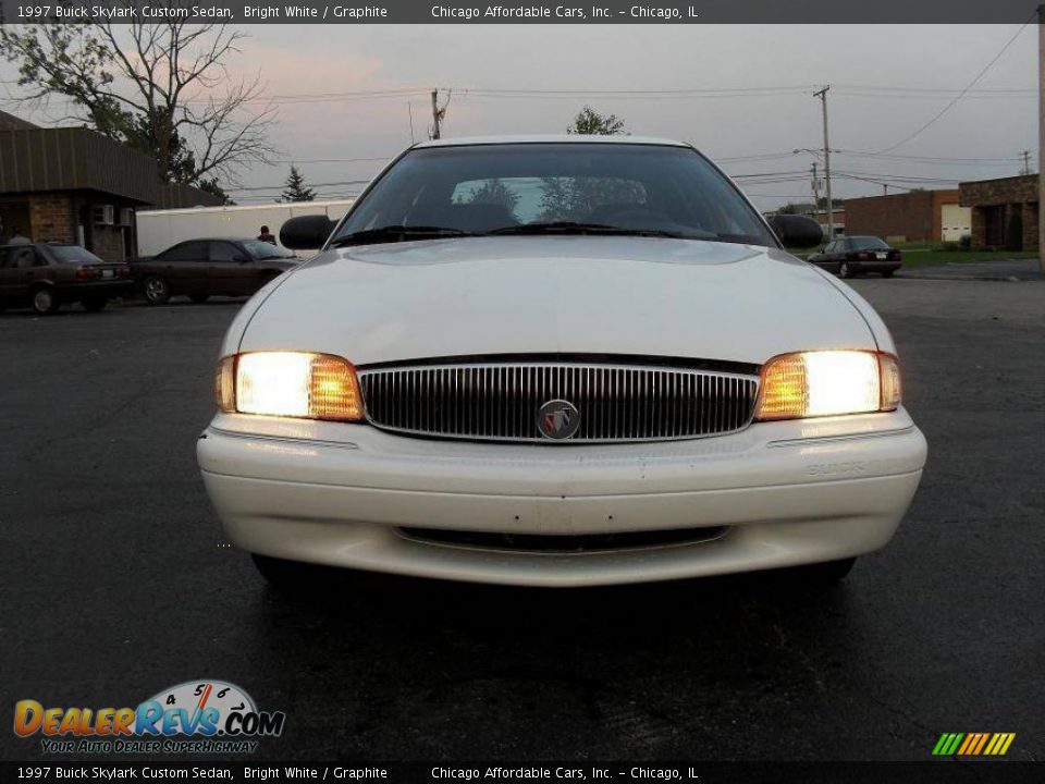 1997 Buick Skylark Custom Sedan Bright White / Graphite Photo #2