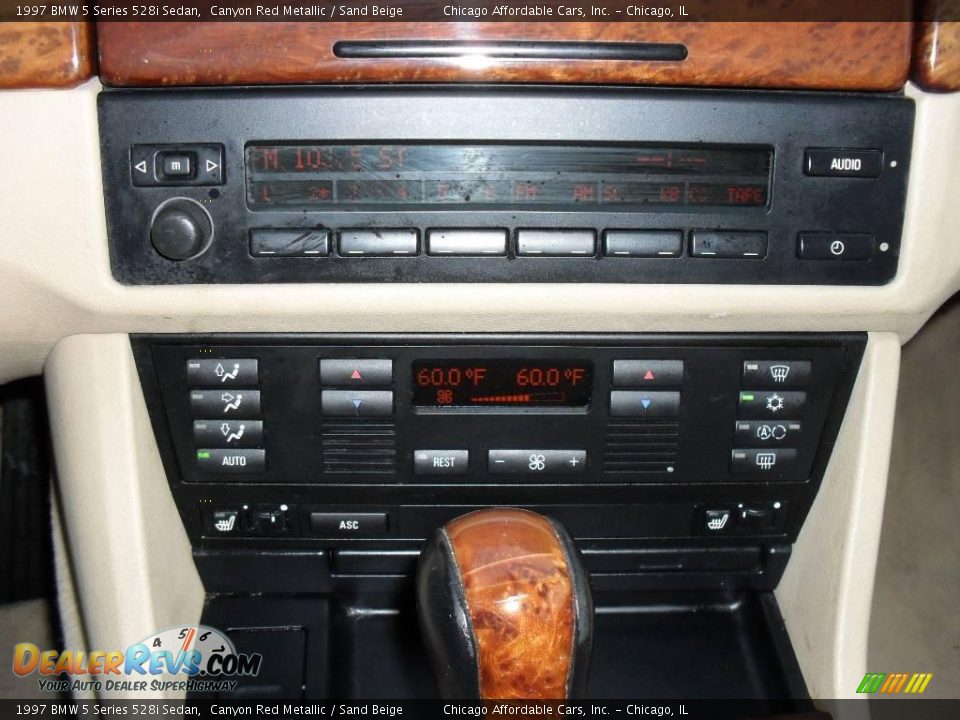 1997 BMW 5 Series 528i Sedan Canyon Red Metallic / Sand Beige Photo #22