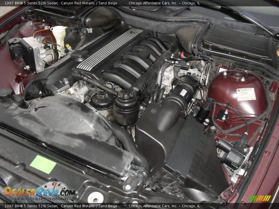 1997 BMW 5 Series 528i Sedan Canyon Red Metallic / Sand Beige Photo #23