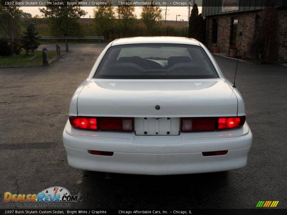 1997 Buick Skylark Custom Sedan Bright White / Graphite Photo #9