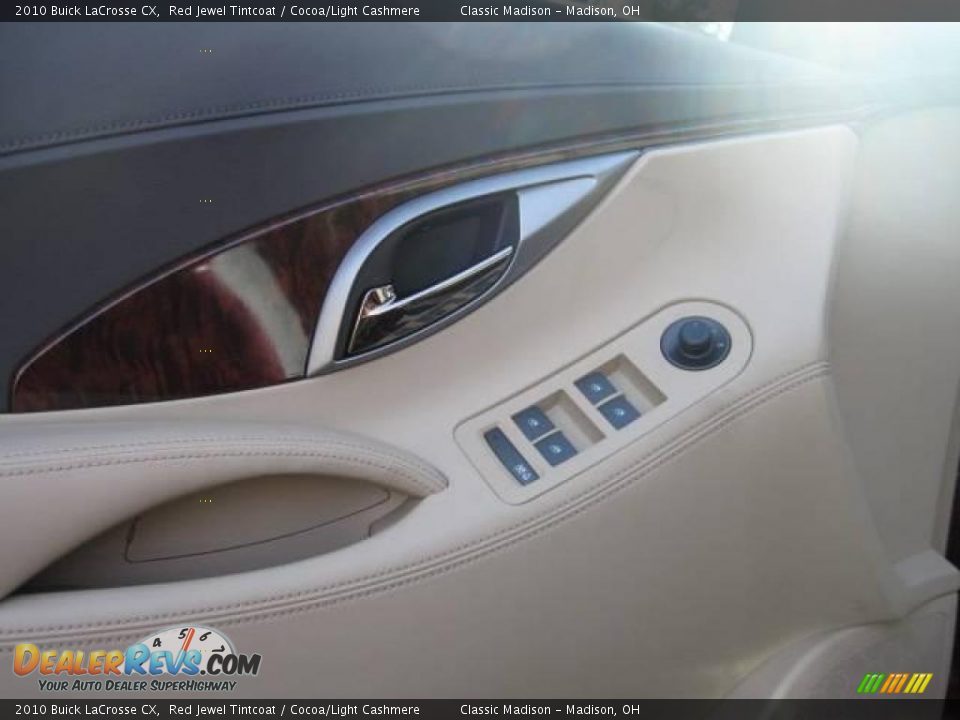 2010 Buick LaCrosse CX Red Jewel Tintcoat / Cocoa/Light Cashmere Photo #5