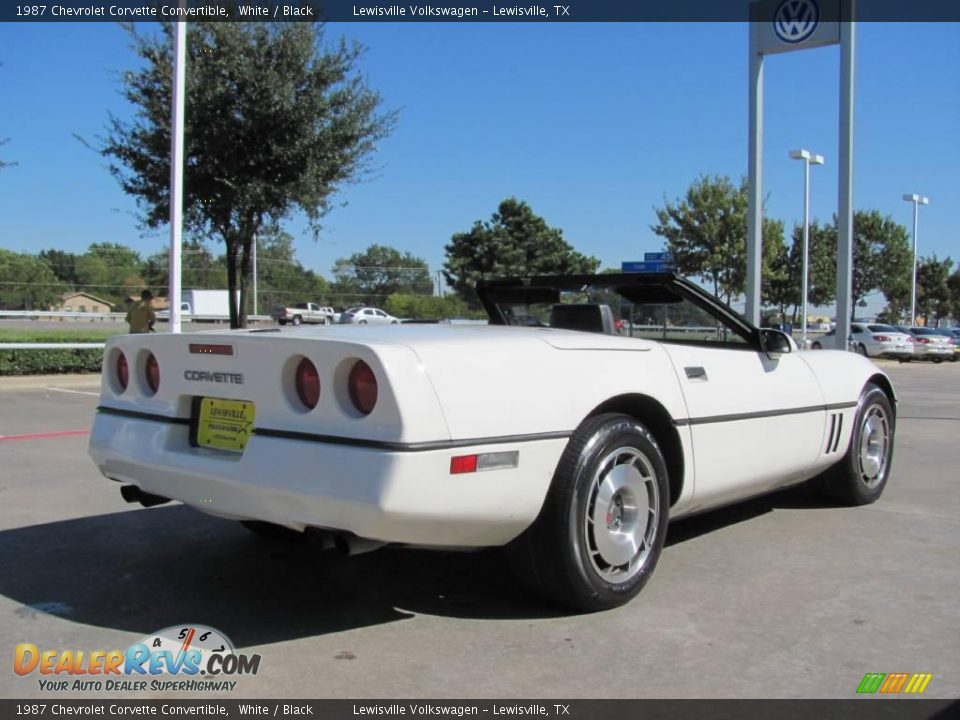 1987 Chevrolet Corvette Convertible White / Black Photo #5