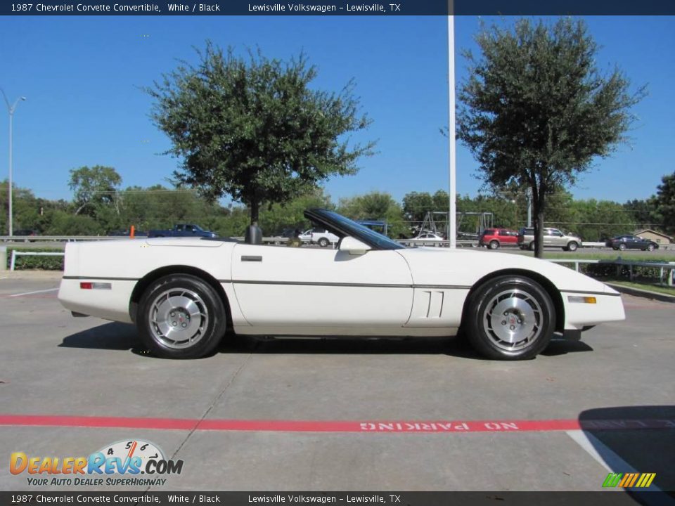1987 Chevrolet Corvette Convertible White / Black Photo #6