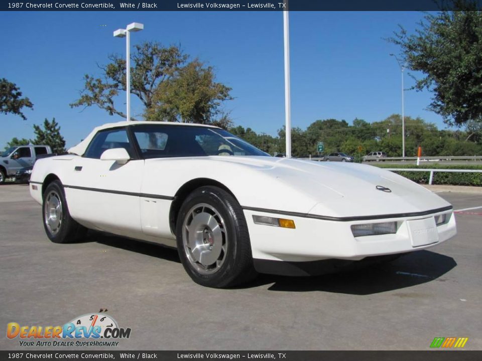 1987 Chevrolet Corvette Convertible White / Black Photo #7