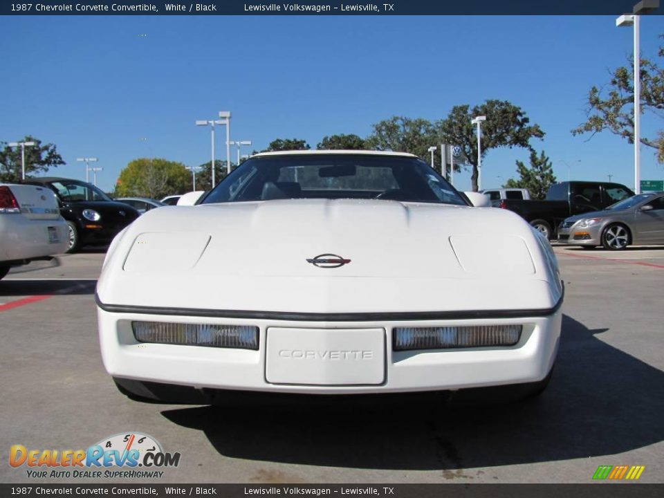 1987 Chevrolet Corvette Convertible White / Black Photo #8