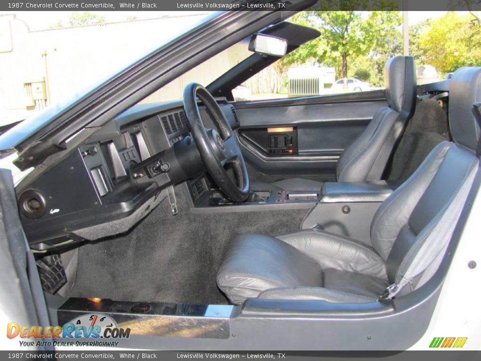 1987 Chevrolet Corvette Convertible White / Black Photo #9