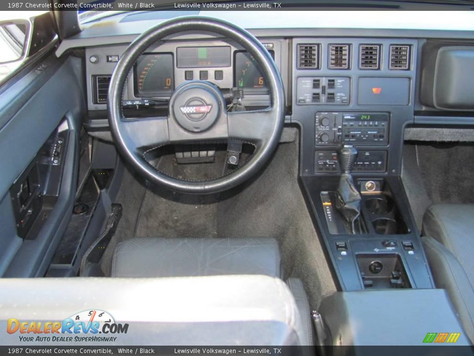1987 Chevrolet Corvette Convertible White / Black Photo #12