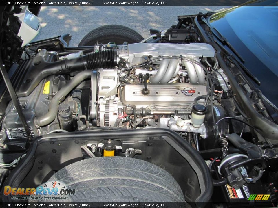 1987 Chevrolet Corvette Convertible White / Black Photo #20