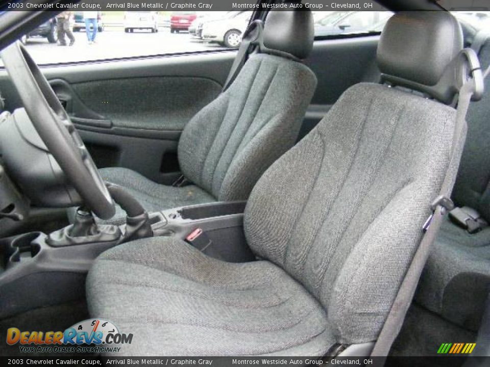 2003 Chevrolet Cavalier Coupe Arrival Blue Metallic / Graphite Gray Photo #9