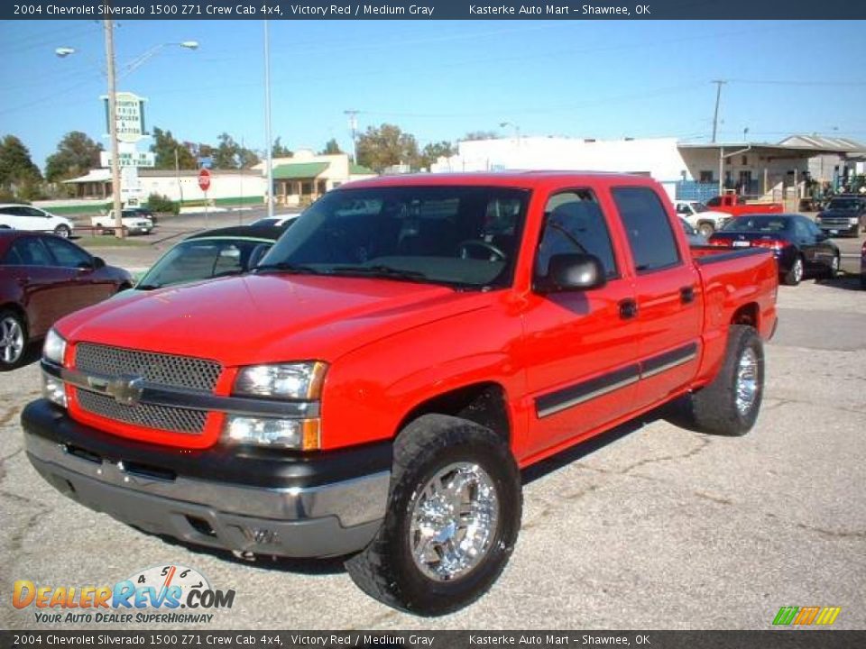 2004 Chevrolet Silverado 1500 Z71 Crew Cab 4x4 Victory Red / Medium Gray Photo #1