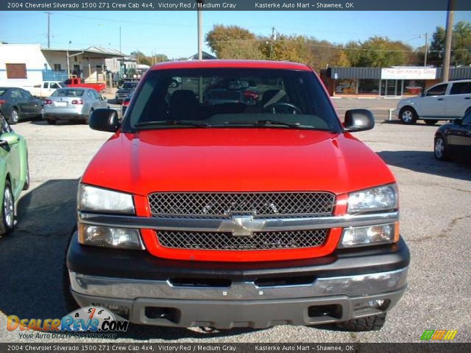 2004 Chevrolet Silverado 1500 Z71 Crew Cab 4x4 Victory Red / Medium Gray Photo #2