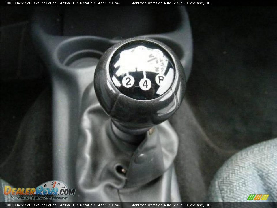 2003 Chevrolet Cavalier Coupe Arrival Blue Metallic / Graphite Gray Photo #22