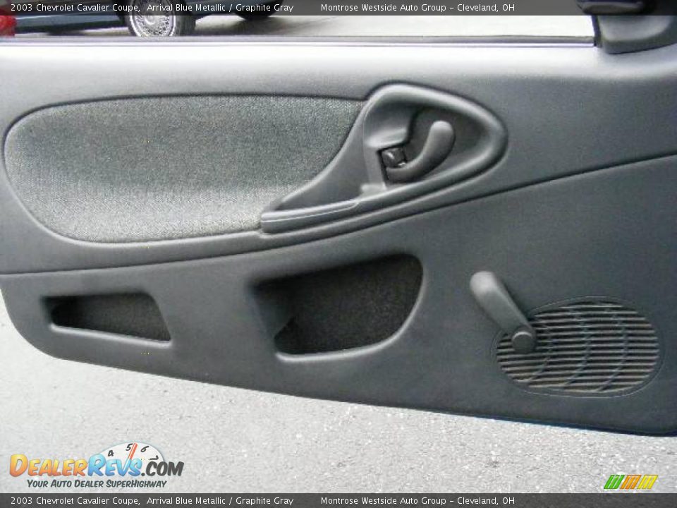 2003 Chevrolet Cavalier Coupe Arrival Blue Metallic / Graphite Gray Photo #23